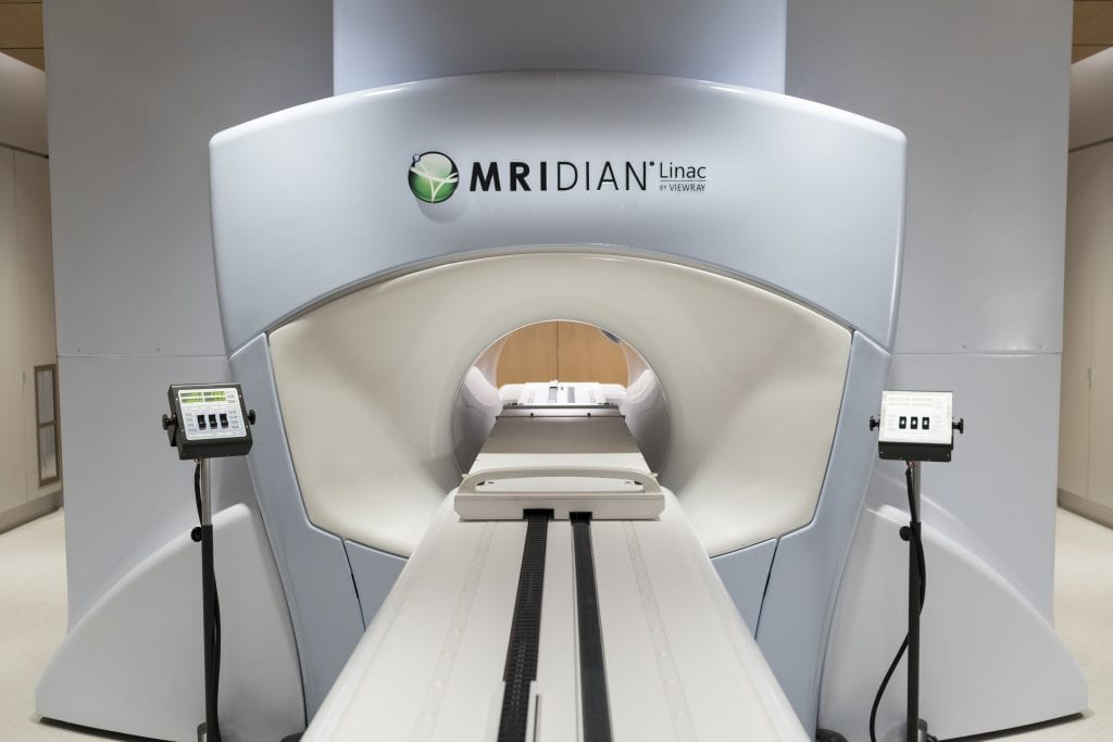 MRIdian radiotherapy machine